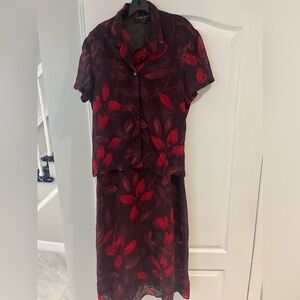 Donna Ricco 2 piece maxi dress